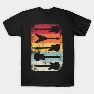 Vintage Retro Guitar Collection T-Shirt